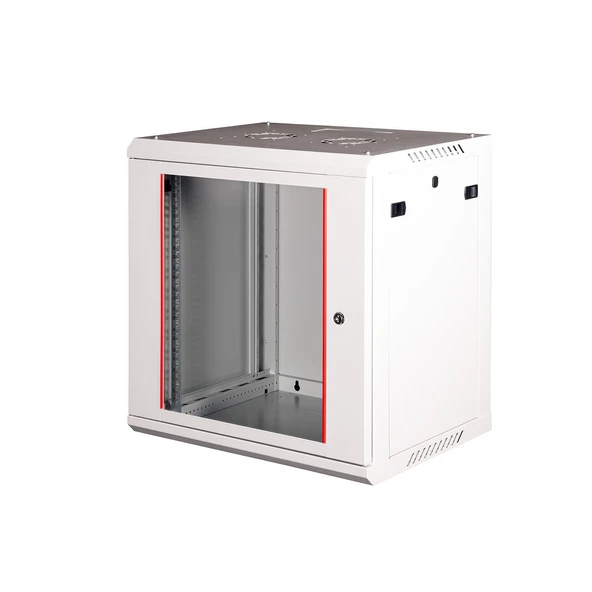 LANDE - 12U 19" Duvar Tipi Rack Kabinet – Genişlik: 600 mm | Derinlik: 450 mm – Açık Gri ürün görseli 1