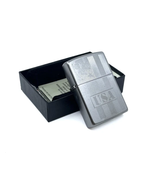 Zippo A.B.D Bayrağı Dizayn Çakmak ürün görseli 1