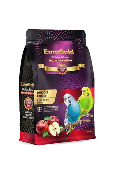 EuroGold Deluxe Blend Gerçek Elmalı Premium Muhabbet Yemi 1 Kg ürün görseli 1