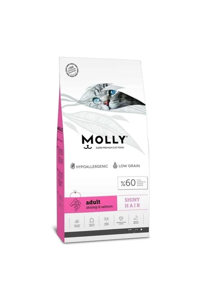 Molly Hipoalerjenik Karides Somonlu Yetişkin Kedi Maması 15 Kg ürün görseli 1