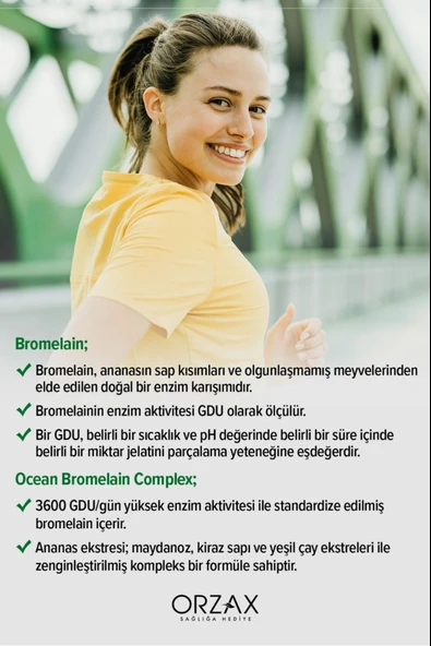 Ocean Bromelain Complex 60 Tablet 2 Adet - Resim 3