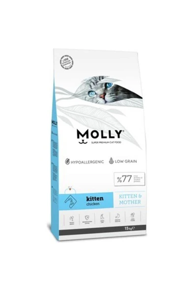 Molly Hipoalerjenik Tavuklu Kitten Yavru Kedi Maması 15 Kg ürün görseli 1