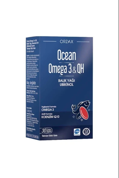 Ocean Omega 3 & Qh 30 Yumusak Kapsul ürün görseli 1