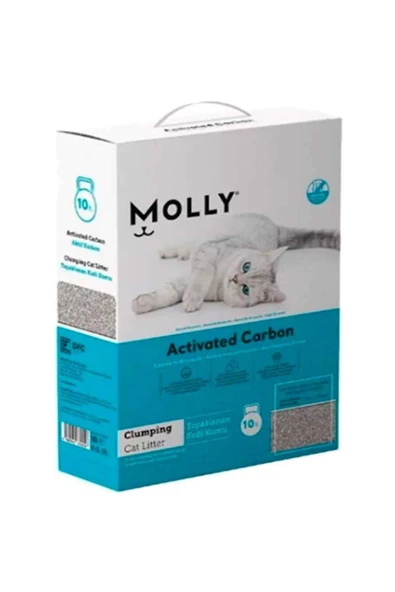 Molly Aktif Karbonlu Topaklanan Kedi Kumu ürün görseli 1