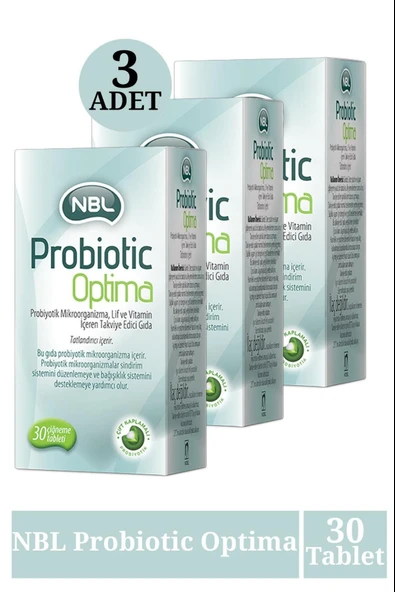 NBL Probiotic Optima 30 Tablet 3 Adet ürün görseli 1