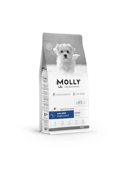 Molly Mini Irk Kısırlaştırılmış Köpek Maması Somonlu 2 Kg ürün görseli 1
