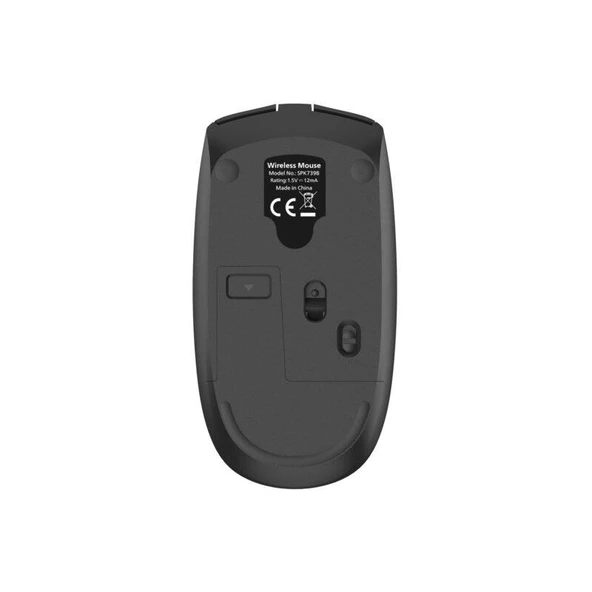 Philips SPK7398B Kablosuz 1600DPI Sessiz Optik Mouse Siyah ürün görseli 1