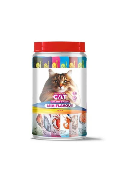 EuroGold Cat Sıvı Kedi Ödülü Karışık 6 Çeşit 30x15Gr ürün görseli 1