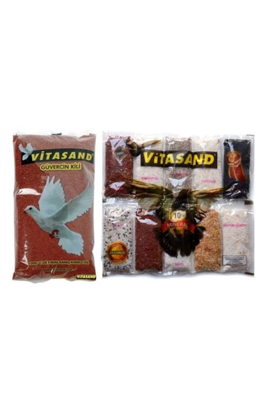 10'lu Mineral Taşı + Kil Hasta Kırgın Kuş Güvercin Tavuk Ufak Parçacıklı ürün görseli 1