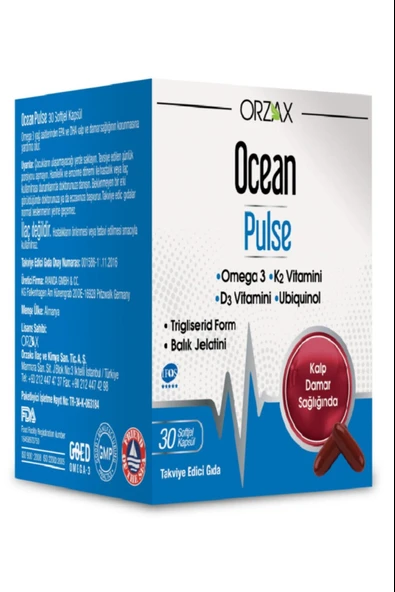 Ocean Pulse Balık Yağı 30 Kapsül ürün görseli 1
