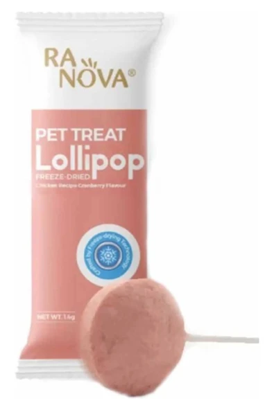 RANOVA Tavuklu Ve Kızılcıklı Üriner Sistem Desteği Lolipop Kedi Ödülü 1.4 gr ürün görseli 1