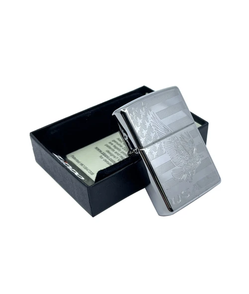 Zippo Iron Eagle Dizayn Çakmak - Resim 2