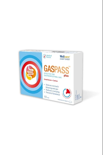 Wellcare Gaspass Plus 20 Tablet ürün görseli 1