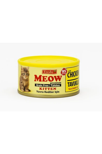 Freshy Meow Tavuklu Kıyılmış Yavru Kedi Konserve (85g) ürün görseli 1