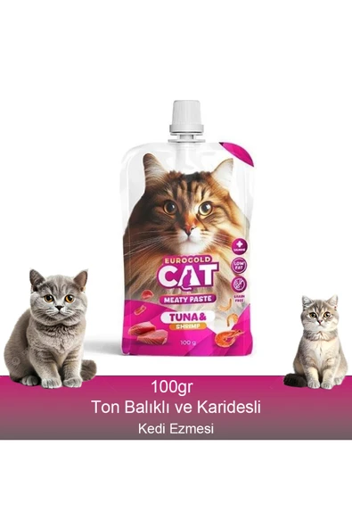 Fauna Pet Supplies Kedi Et Ezme Ödülü Ton Balığı Karides 100 gr ürün görseli 1