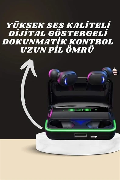 Yeni Nesil Akıllı Saat Ve Bluetooth Kulaklık Kampanyası Android Ve İos Uyumlu Uyku Ve Sağlık Takibi ürün görseli 1