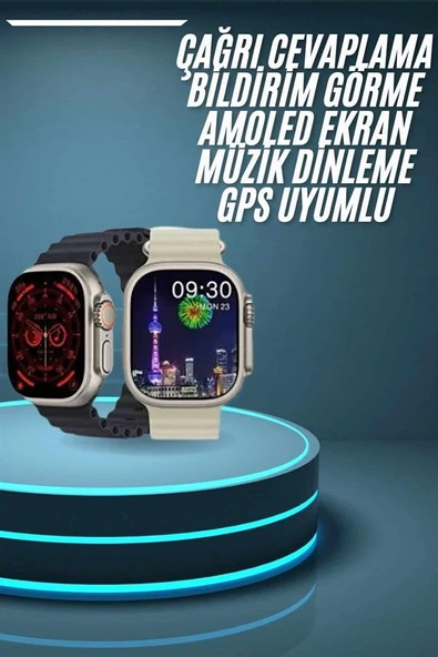 Akıllı Saat Çok Fonksiyonlu Uzun Pil Ömürlü Çağrı Cevaplayabilen Kol Saati ürün görseli 1