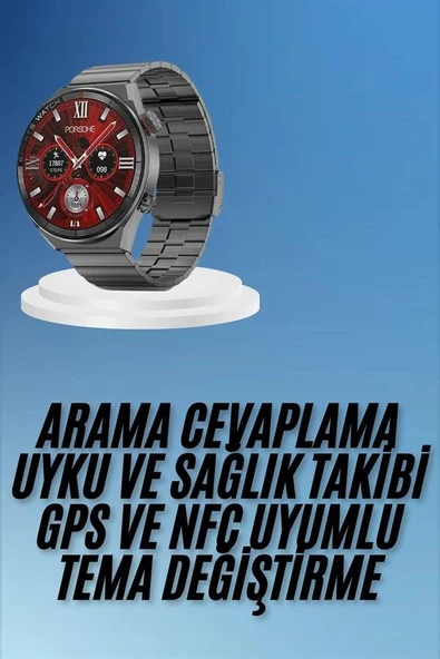 Çağrı Cevaplama Sesli Asistan Çoklu Dil Desteği 5.0 Bluetooth Akıllı Saat ürün görseli 1