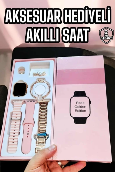 Akıllı Saat Sesli Görüşme Bildirim Görme Uyku Ve Sağlık Takibi ürün görseli 1