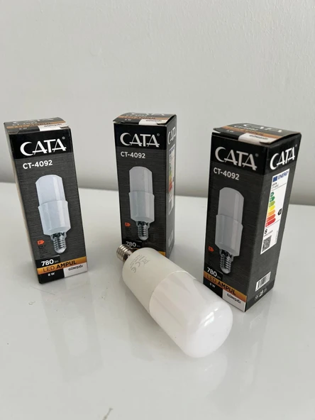 CATA LED AMPUL 8W IŞIK RENGİ:GÜNIŞIĞI  (3'LÜ PAKET) CT-4092 ürün görseli 1