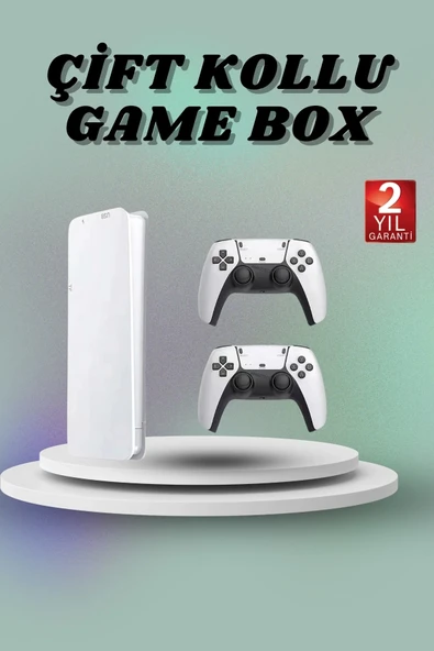 Game Box 3d Çift Oyun Kollu 4k Hd Ekran 20000'den Fazla Oyun Seçeneği 2.4g Kablosuz ürün görseli 1