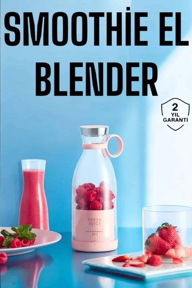 El Blender Bardak Blender Şarjlı Taşınabilir Meyve Sıkcağı Smoothie ürün görseli 1
