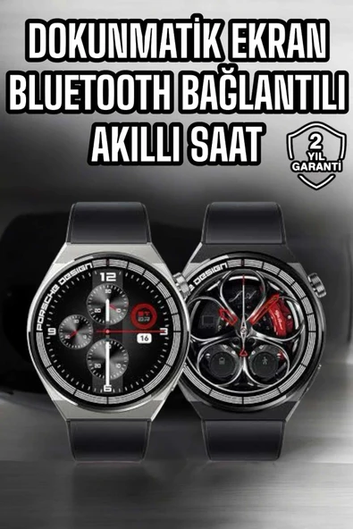 Akıllı Saat Dokunmatik Ekran Sesli Görüşme Ve Bildirim Görme Sağlık Takibi ürün görseli 1