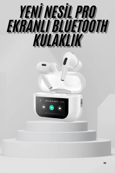 Dokunmatik Ekranlı Air Pro 2 Anc Kulaklık Kablosuz Çok Fonksiyonlu ürün görseli 1