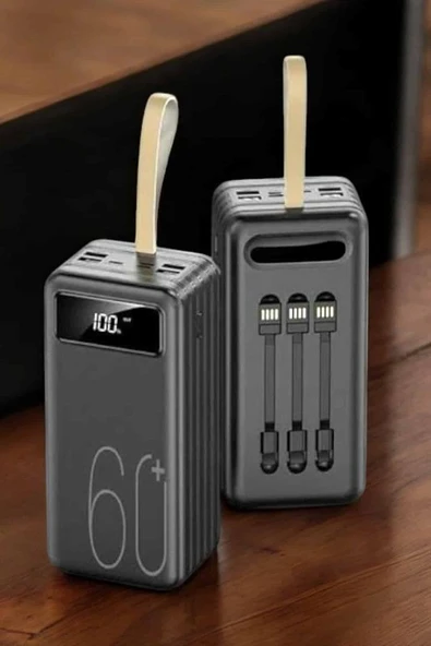 Powerbank 60.000 Mah 4 Portlu Uzun Şarj Süreli Dijital Göstergeli ürün görseli 1