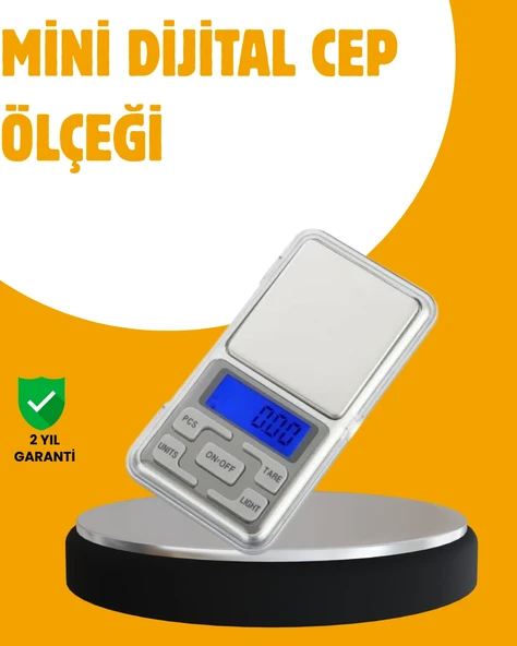 Taşınabilir Dijital Cep Terazisi 5 Ölçüm Birimli ürün görseli 1