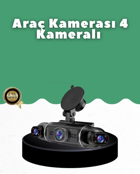 1080p 4 Kanallı Araç Kamerası Gps + Wifi + G Sensör Destekli ürün görseli 1