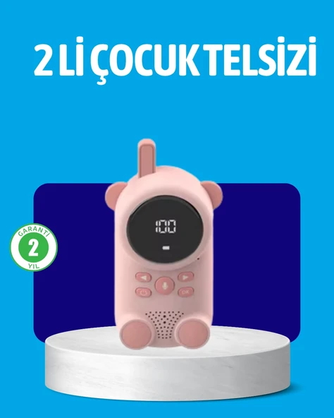 Usb Şarjlı Çocuk Telsizi – Renkli Ekran, Vox Modu, Kompakt Tasarım ürün görseli 1