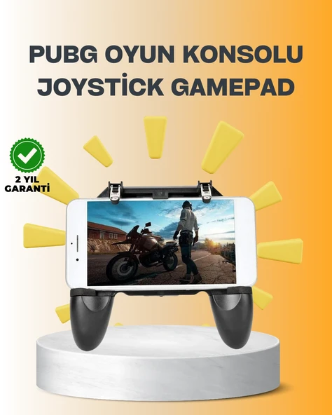 Joystick Ve Parmak Tetikleyicili Mobil Oyun Gamepad Tutucu ürün görseli 1