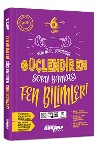 6. Sınıf Fen Bi̇Li̇Mleri̇ Güçlendi̇Ren Soru Bankasi Ankara Yayın ürün görseli 1