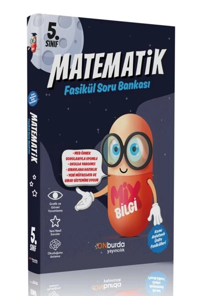 Onburda 5.Sınıf Matematik Fasikül Soru Bankası ürün görseli 1