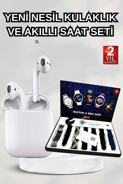 2025 Model Akıllı Saat Ve 2.nesil Tws Bluetooth Kulaklık Yüksek Ses Kaliteli ürün görseli 1