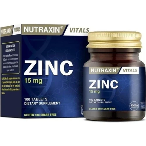 Nutraxin Nutraxın Zınc 15 Mg 100 Tablet ürün görseli 1
