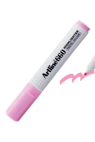 Artlıne Ek-660N Fosforlu Kalem Pastel Pembe ürün görseli 1