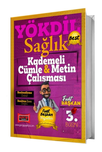 Yargı 2025 Yökdil Sağlık Kademeli Cümle Metin Çalışması ürün görseli 1