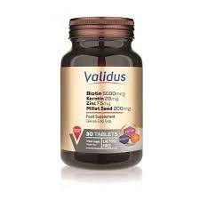 Validus Biotin Keratin Zinc 30 Tablet ürün görseli 1
