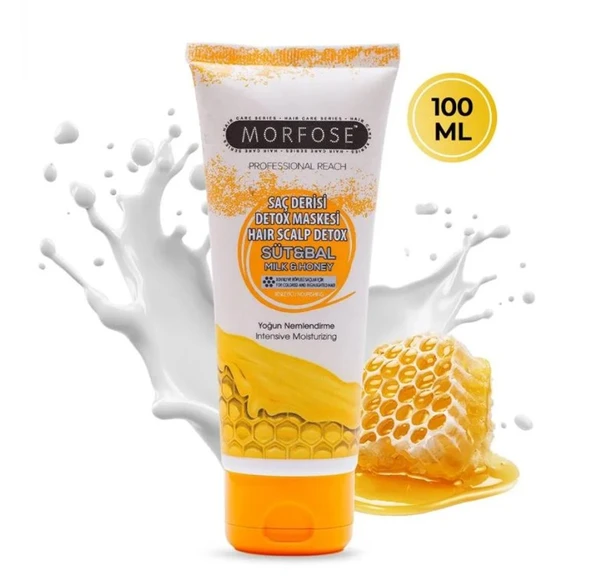 MORFOSE SÜT BAL SAÇ DERİSİ DETOX MASKESİ 100 ML ürün görseli 1