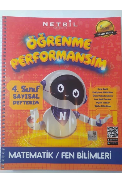 Netbil 4.Sınıf Sayısal Defterim Matematik Fen Bilimleri ürün görseli 1