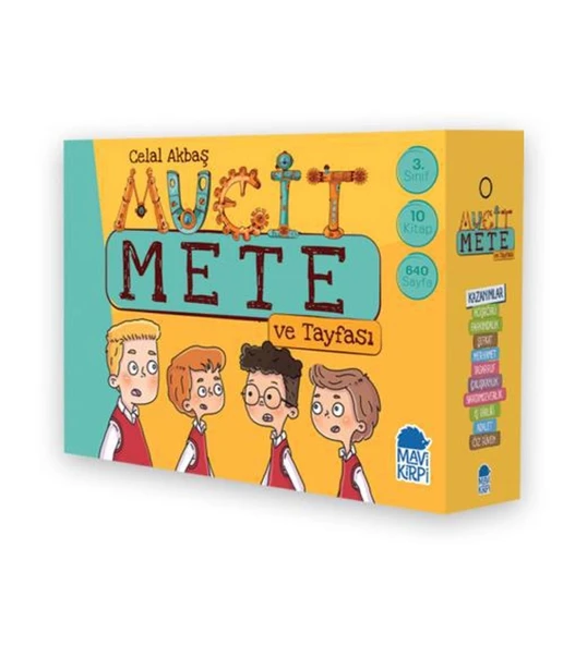 Mucit Mete Ve Tayfası 3.Sınıflar İçin 10 Kitap Celal Akbaş Mavi Kirpi ürün görseli 1