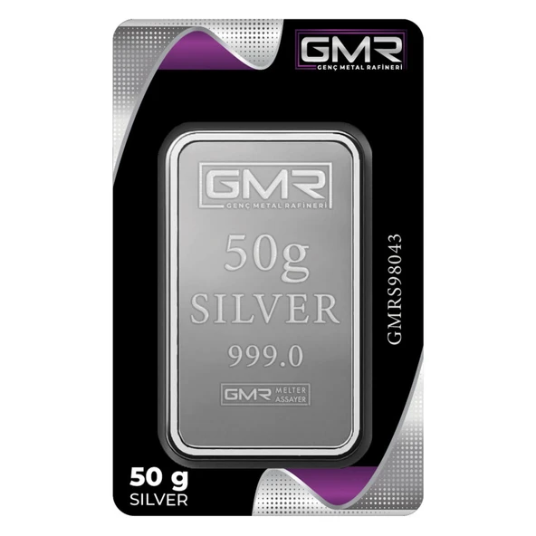 EG Kuyumculuk 50 gr Gümüş Külçe Gmr ürün görseli 1