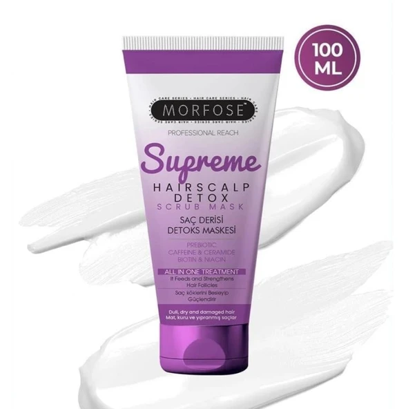 MORFOSE SUPREME SAÇ DERİSİ DETOX MASKESİ 100 ML ürün görseli 1