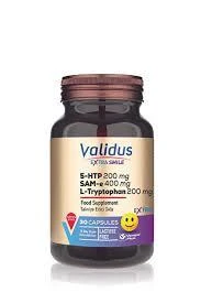Validus Extra Smile 5-http 200 mg L-Tryptophan 200 mg Sam-e 400 mg 30 Kapsül ürün görseli 1