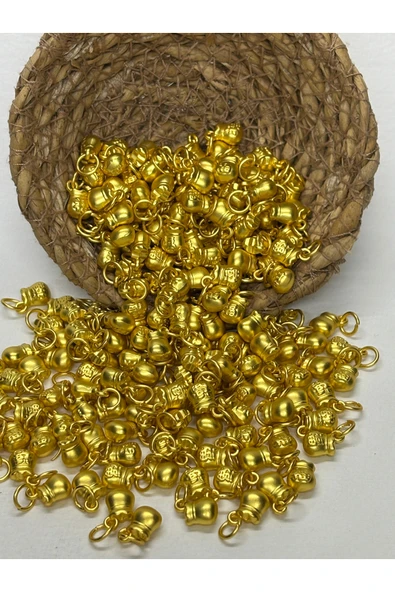 gemsartdeco FENGSHUI GOLD PARA KESESİ KOLYE UCU ürün görseli 1