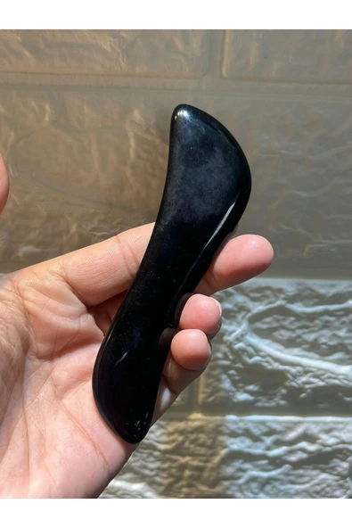 gemsartdeco Obsidyen Doğaltaş Boyun- Sırt Ağrı Giderici Pro Masaj Taşı ürün görseli 1