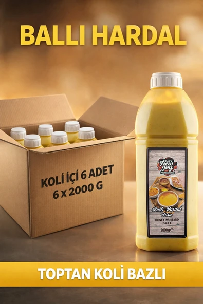 Ballı Hardal Sosu 2000 G x 6 Adet - 1 Koli (Koli Bazlı Avantaj Paketi) ürün görseli 1