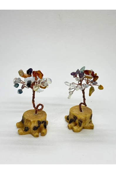 gemsartdeco AKİK OPAL AMETİST YARATICILIK ENERJİSİ AĞACI ürün görseli 1